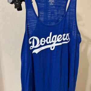 Dodgers Soft As A Grape Blue Tank Top